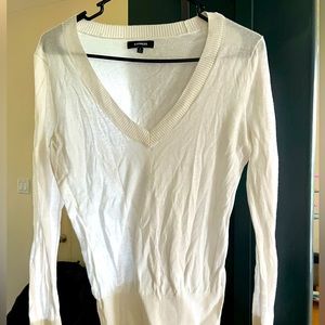 Express size small white sweater